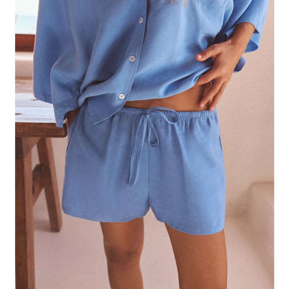 NWT Blue Flowy Zara Shorts